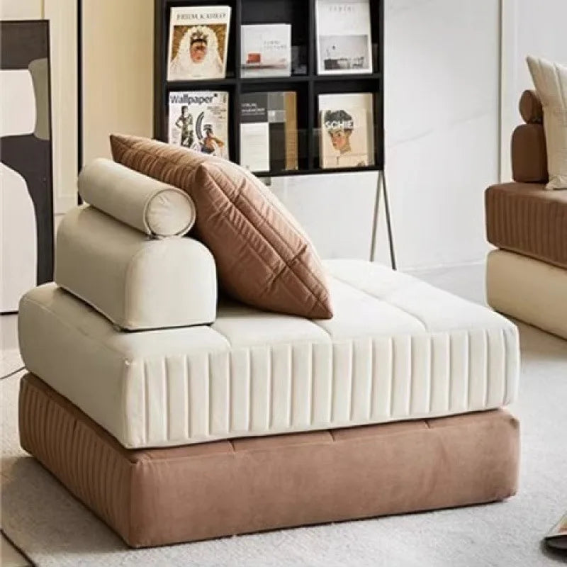 Afralia™ Luxury Corduroy Double Sofa Bed - Italian Style Retro Design