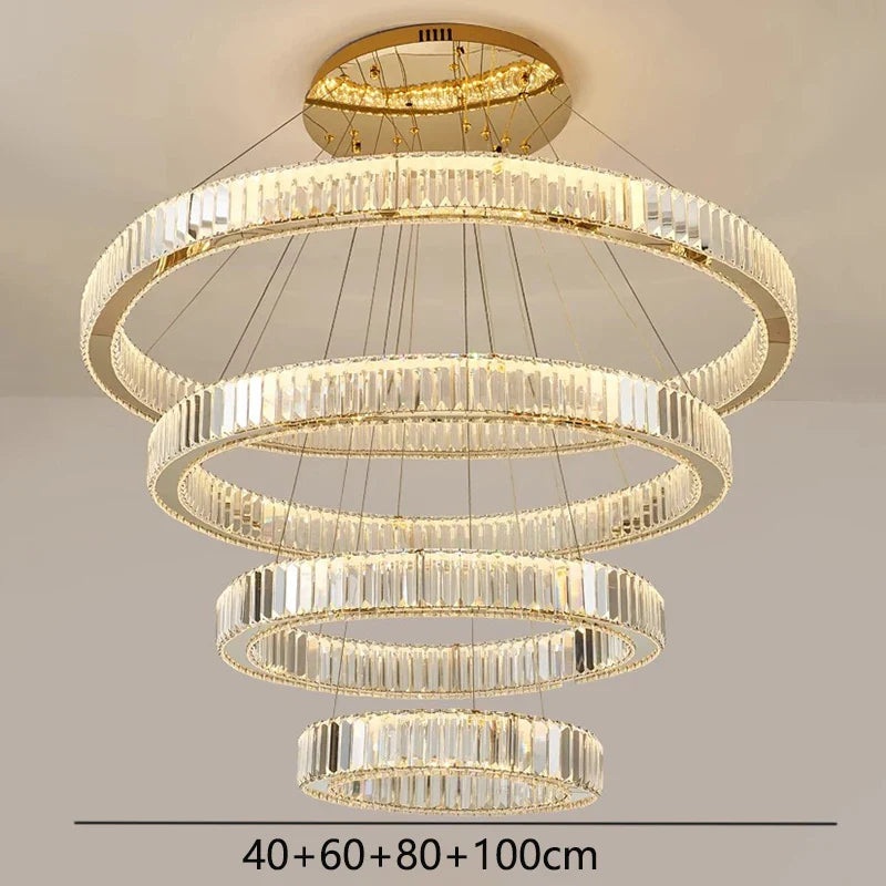 Afralia™ Crystal Chandelier: Modern Home & Dining Room Pendant Lighting