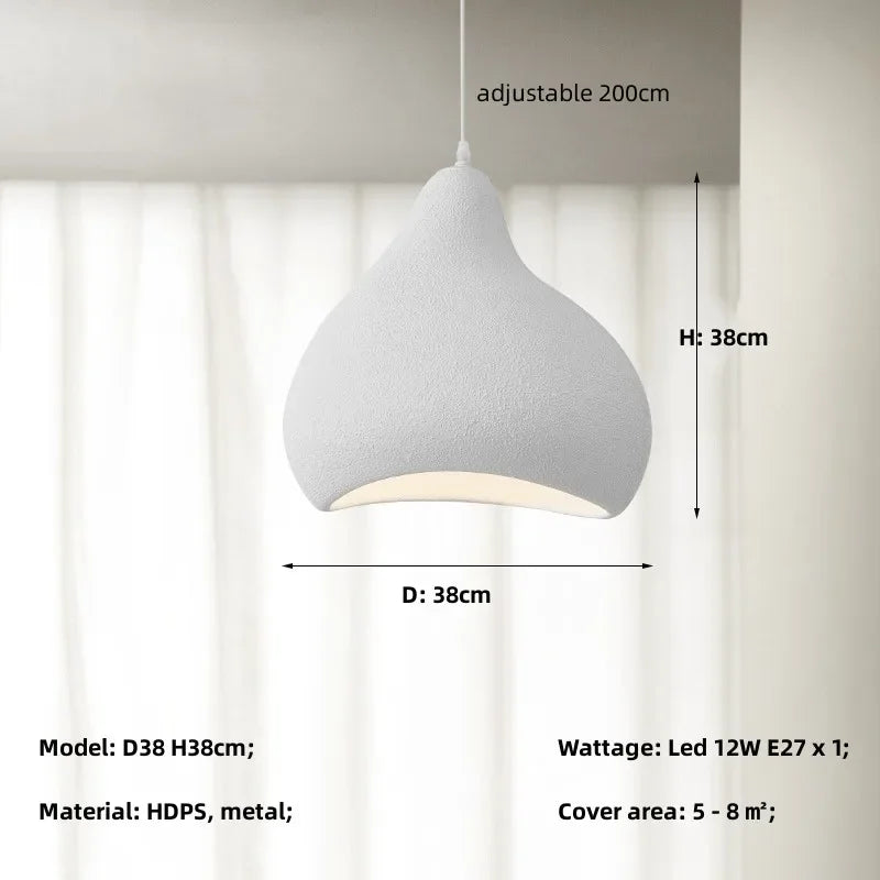 Afralia™ Nordic Wabi Sabi LED Pendant Chandelier: Elegant Dining Room & Bar Hanging Lamp