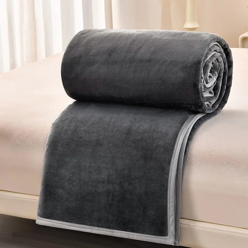 Afralia™ Cozy Flannel Blanket: Multi-Functional Sofa Cover for Adults