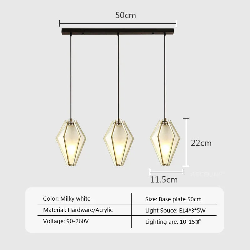 Afralia™ LED Glass Pendant Light for Home, Cafe, Bar | Modern Designer Art Lamps