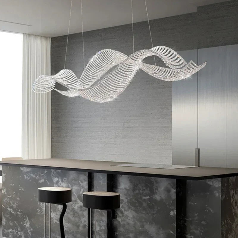 Afralia™ Luxury Crystal Chandeliers: Modern LED Lighting for Dining Room, Bar, Villa, and Indoors
