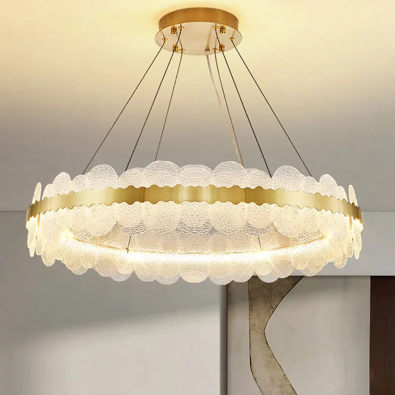 Crystal Starlight Chandelier by Afralia™ - Elegant Stainless Steel Pendant Light for Living Room & Kitchen