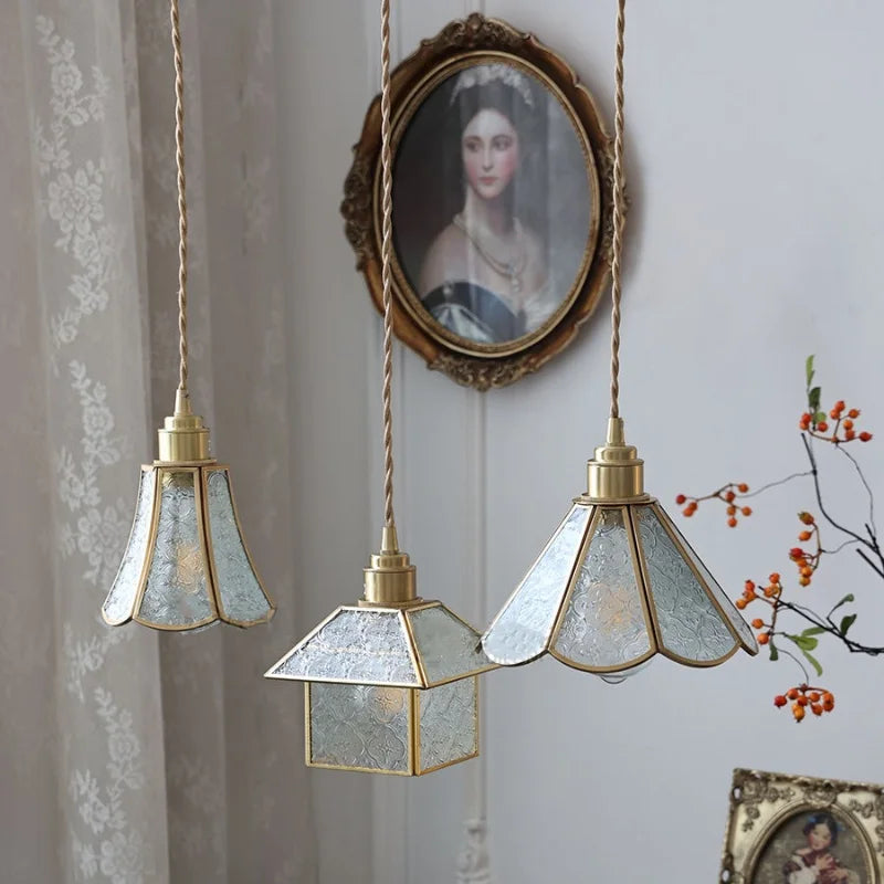 Afralia™ Tiffany Style Glass LED Pendant Light Fixture for Kitchen Coffee Reading - Adjustable Wire