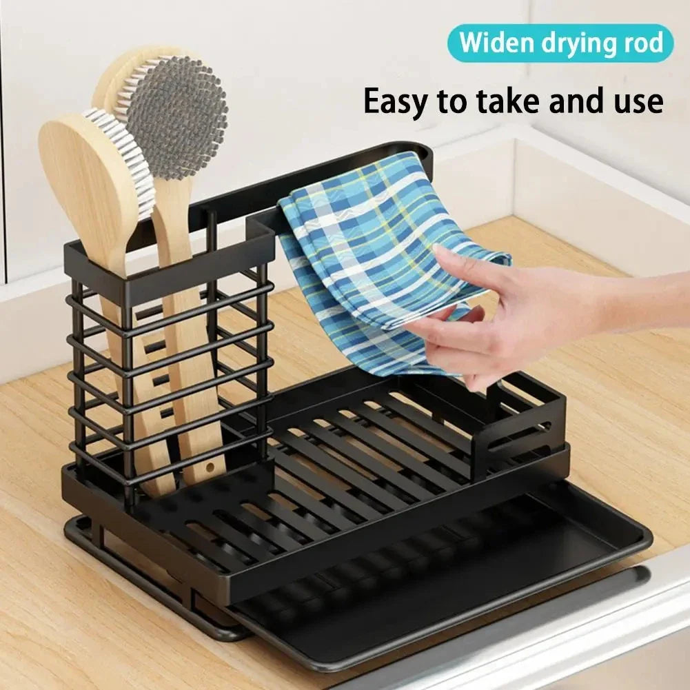 Metal Sink Caddy & Sponge Holder by Afralia™: Organize, Drain, and Dry Kitchen Essentials