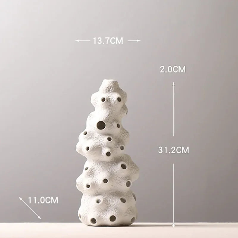 Afralia™ Ceramic Vase Set with Artificial Flowers for Stylish Home Decor