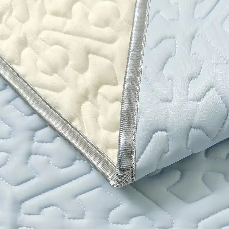 Afralia™ Latex Cooling Mat Set: Washable, Soft, Breathable Bed Sheet - 3 Pieces