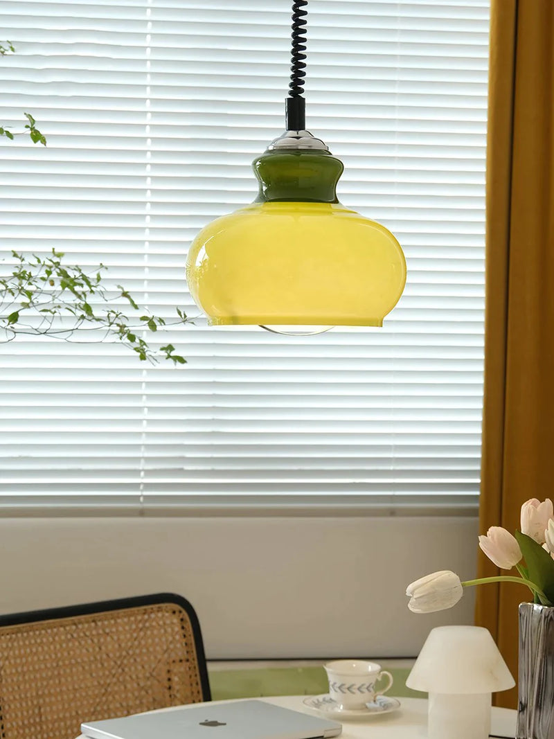 Afralia™ Nordic French Milk Glass Pendant Light for Study and Restaurant