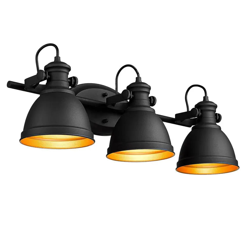 Afralia™ Retro 3-Head Iron Wall Lamp for Dining Room Bedroom Corridor Balcony