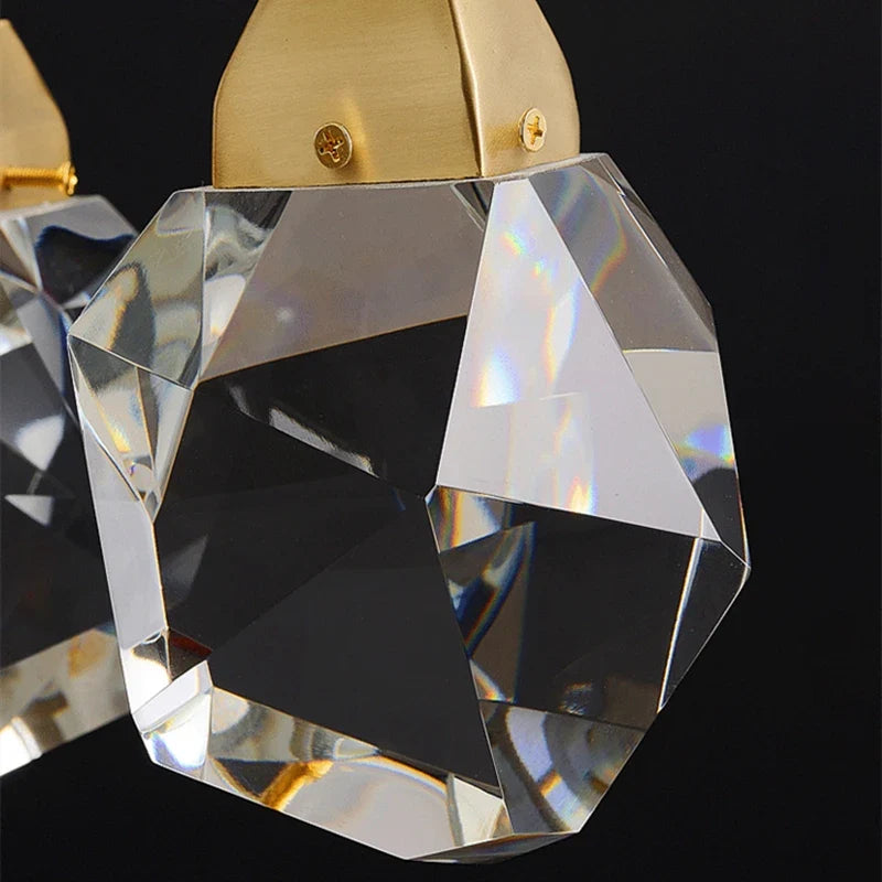 Afralia™ Nordic Villa Crystal Pendant Lights Chandelier for Home Living Room Bedroom Kitchen Shop