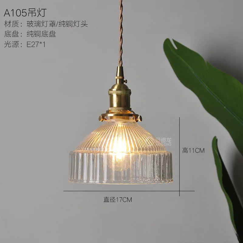 Afralia™ Clear Glass LED Pendant Light Fixture for Modern Home Decor