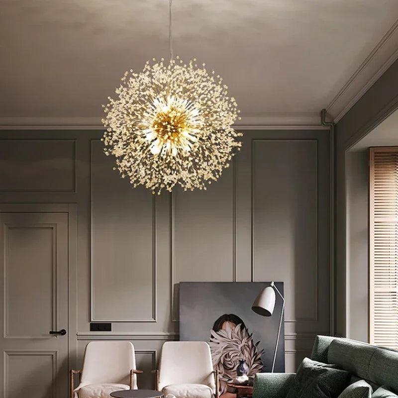 Afralia™ Dandelion Chandelier: Nordic Living Room, Bedroom, Dining Room Decor & Shop Pendant