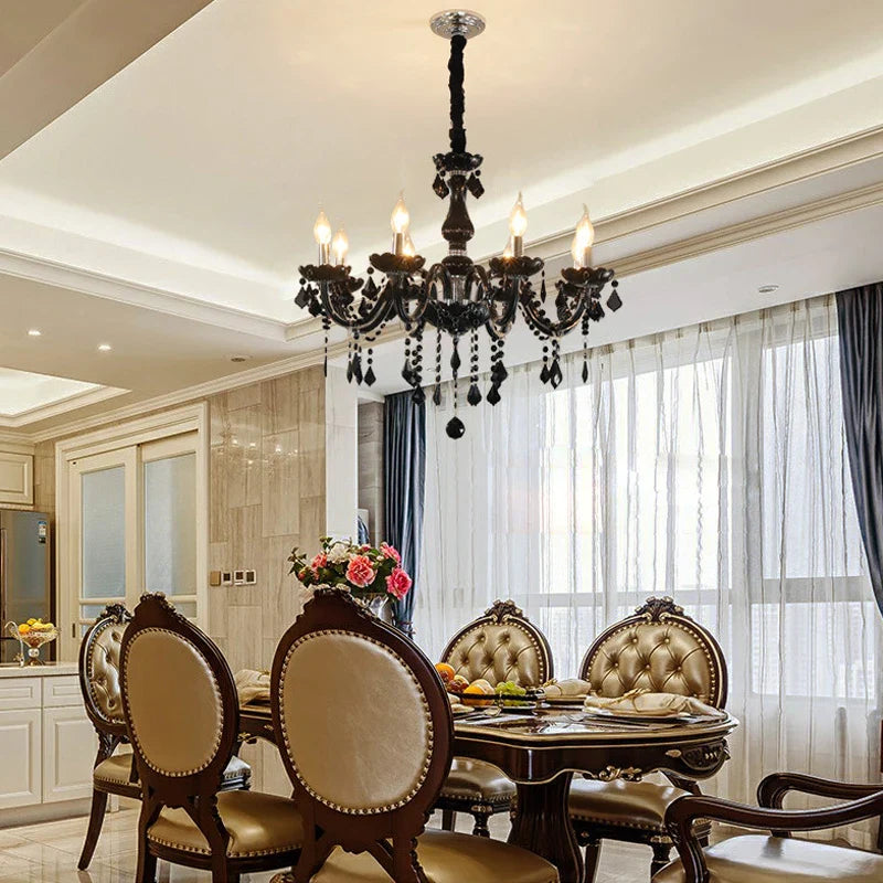 Afralia™ Crystal Pendant Chandelier for Luxurious Living Room, Restaurant, Bedroom & Villa