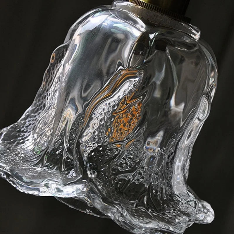 Afralia™ Copper Glass LED Pendant Lamp: Modern Nordic Kitchen Dining Room Lighting