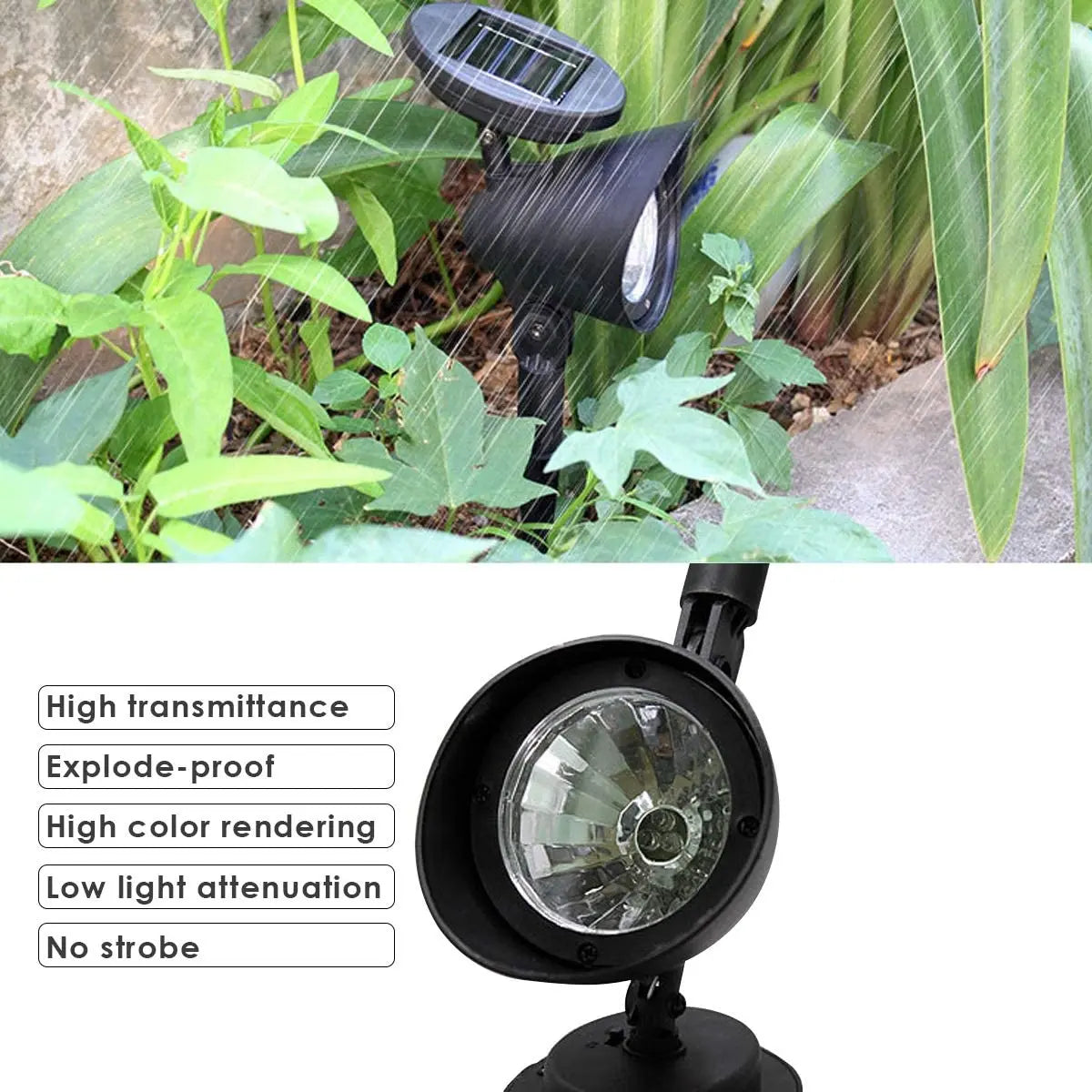 Afralia™ Solar 3 LED Garden Spot Light for Outdoor Landscape Decoration
