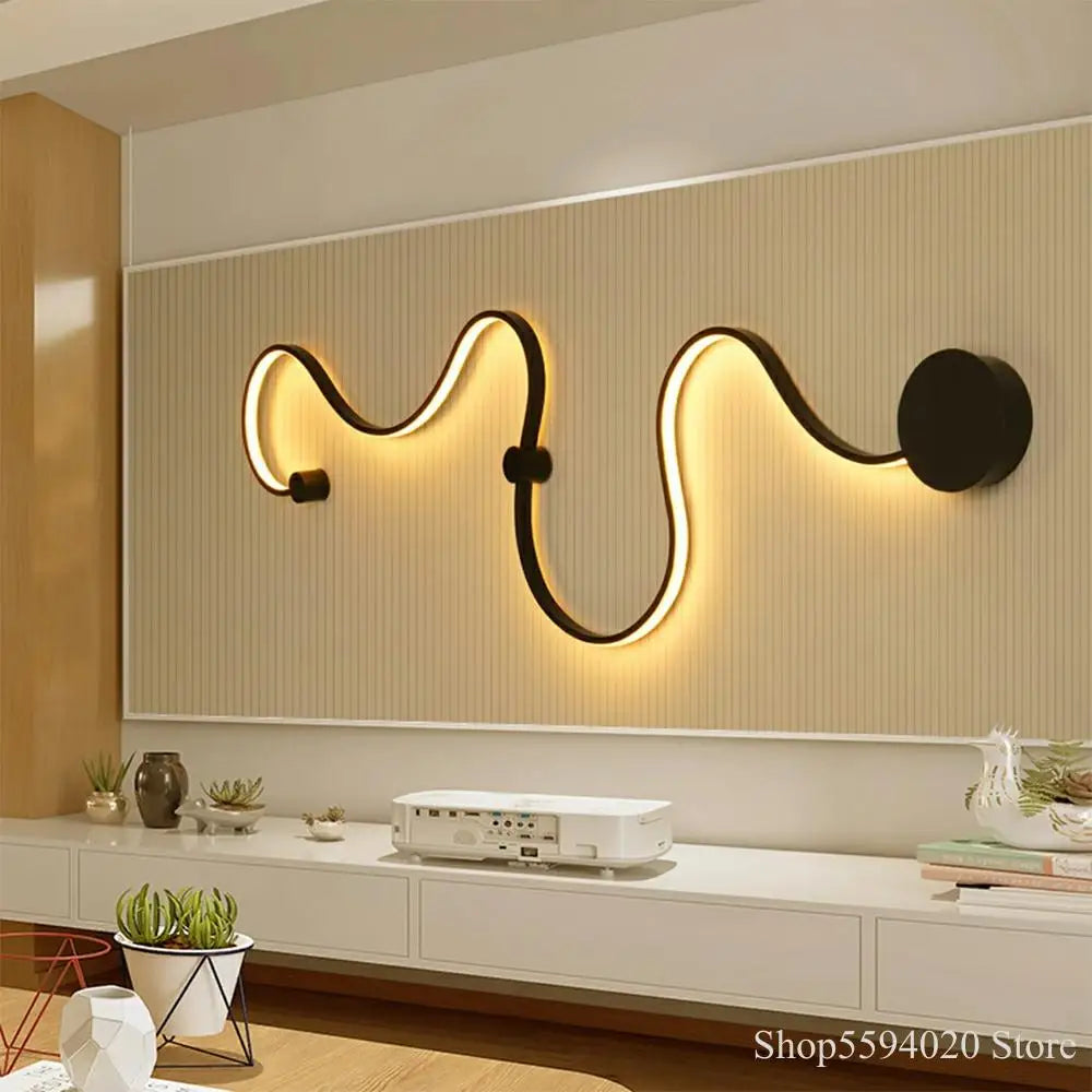 Afralia™ LED Wall Lamp Art Design Ceiling Light for Living Room Hallway