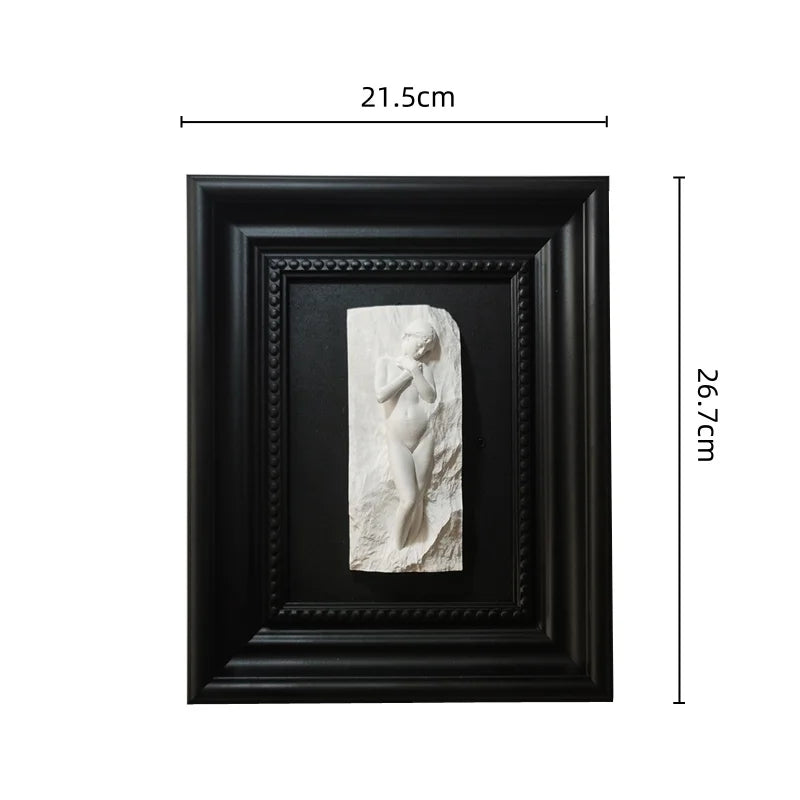 Afralia™ Venus Sculpture Portrait Frame Wall Decoration