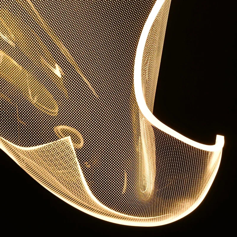 Afralia™ Modern LED Chandelier: Adjustable Hanging Lamp for Dining Living Room Staircase Lighting