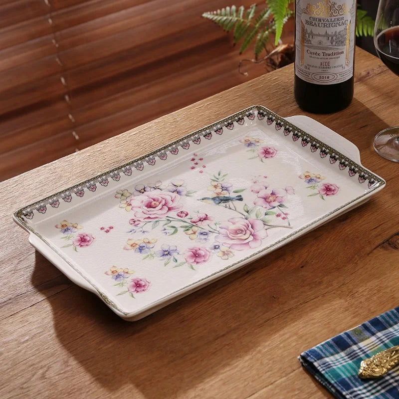 Afralia™ Ice Crack Tray: Moroccan Food Plate, Middle East Holder Tray for Home Kitchen