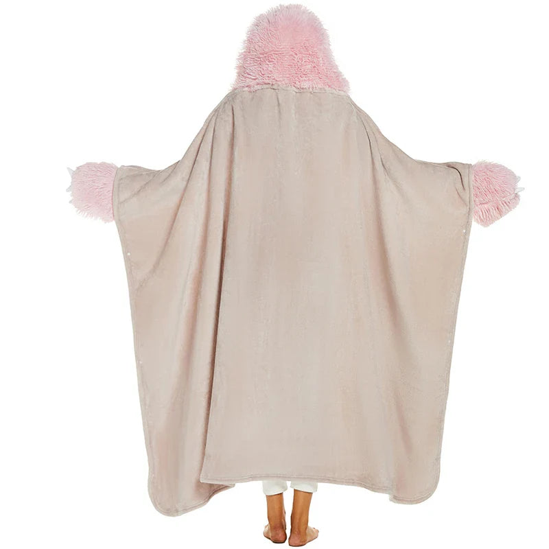 Afralia™ Cute Leopard Flannel Lap Blanket - Soft & Warm Autumn Shawl Blanket
