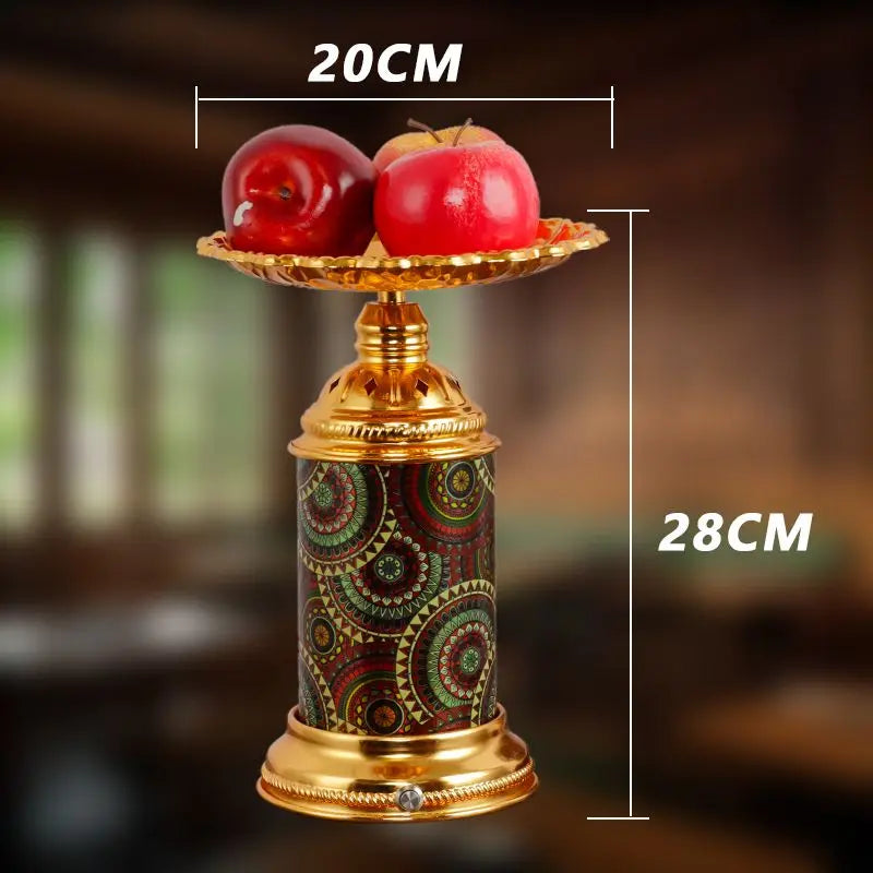 Afralia™ Fruit Platter Desk Lamp: Rechargeable, Romantic Night Light for Living Room, Bedroom