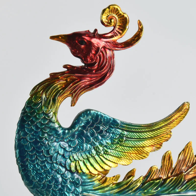 Afralia™ Chinese Dragon Phoenix Decor for Wine Cabinet Porch Study, Modern Home Gift