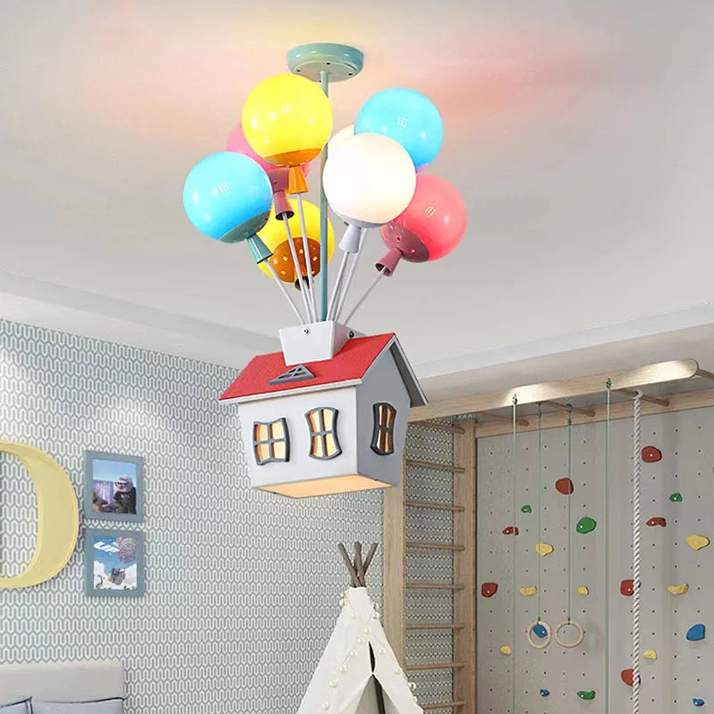 Afralia™ Princess Room Balloon Chandelier - Creative Nordic Ceiling Light