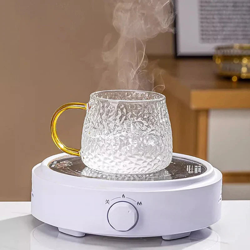 Afralia™ Glass Malleolar Stria Cup: Reusable & High Temp Resistance for Coffee, Milk, Juice