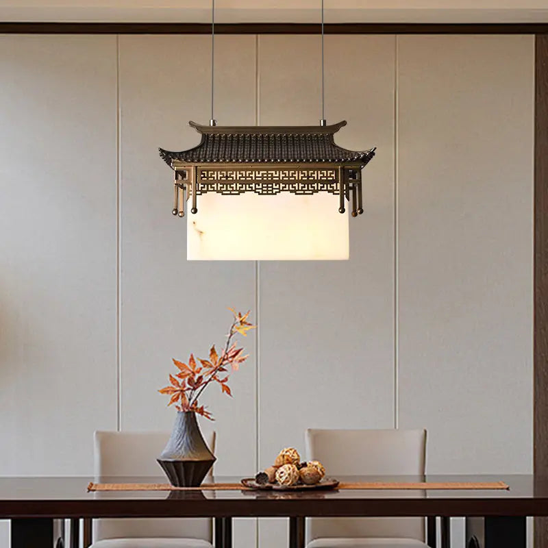 Afralia™ Zen Chinese Pendant Lights for Courtyards, Restaurants, and Tea Rooms