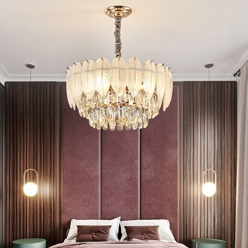 Afralia™ Luxury Crystal Chandelier: Modern Elegance for Living Room, Hall, Restaurant Lighting