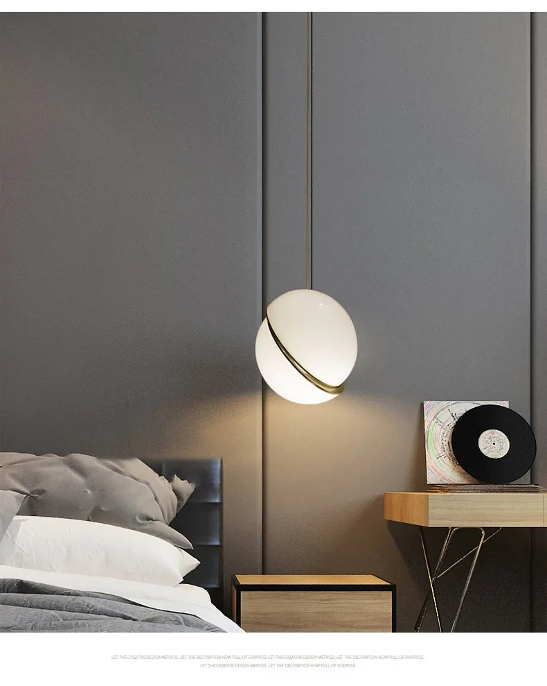 Afralia™ Acrylic Ball Pendant Lamp: Modern Nordic Home Lighting Fixture