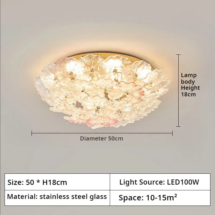 Afralia™ Petal Flower Light for Master Bedroom, Full Spectrum, Eye Protection, Popular Creme Fraiche