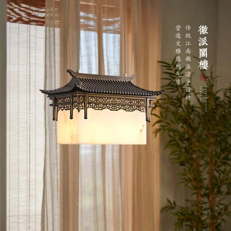 Afralia™ Zen Chinese Pendant Lights for Courtyards, Restaurants, and Tea Rooms