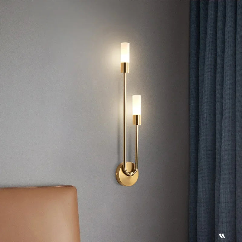 Afralia™ Modern LED Wall Lamp - Long Strip Design for Elegant Bedroom and Bathroom Lighting