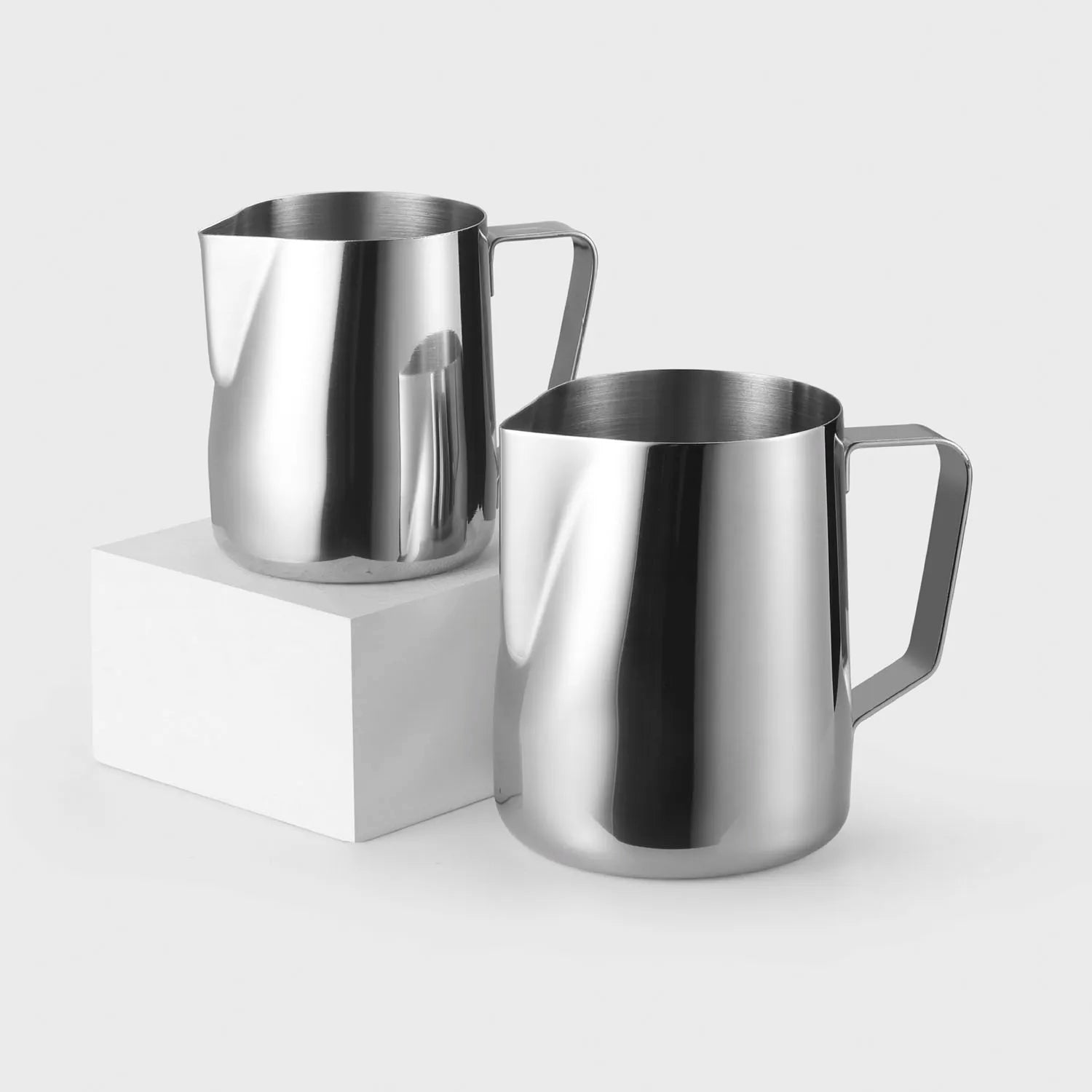 Afralia™ Stainless Steel Milk Frothing Pitcher for Coffee Barista Latte Cappuccino
