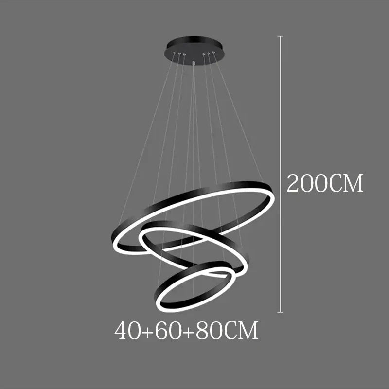 Afralia™ Modern LED Pendant Light for Living Room Dining Room Chandeliers Indoor Lighting