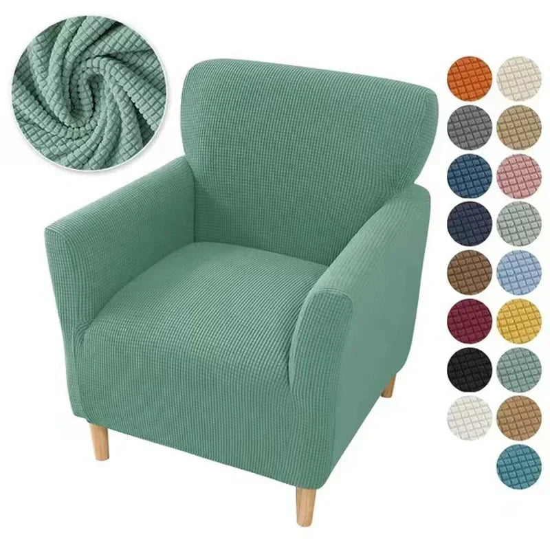 Afralia™ Plaid Velvet Sofa Cover: Adjustable Stretch Slipcover for Home Decor