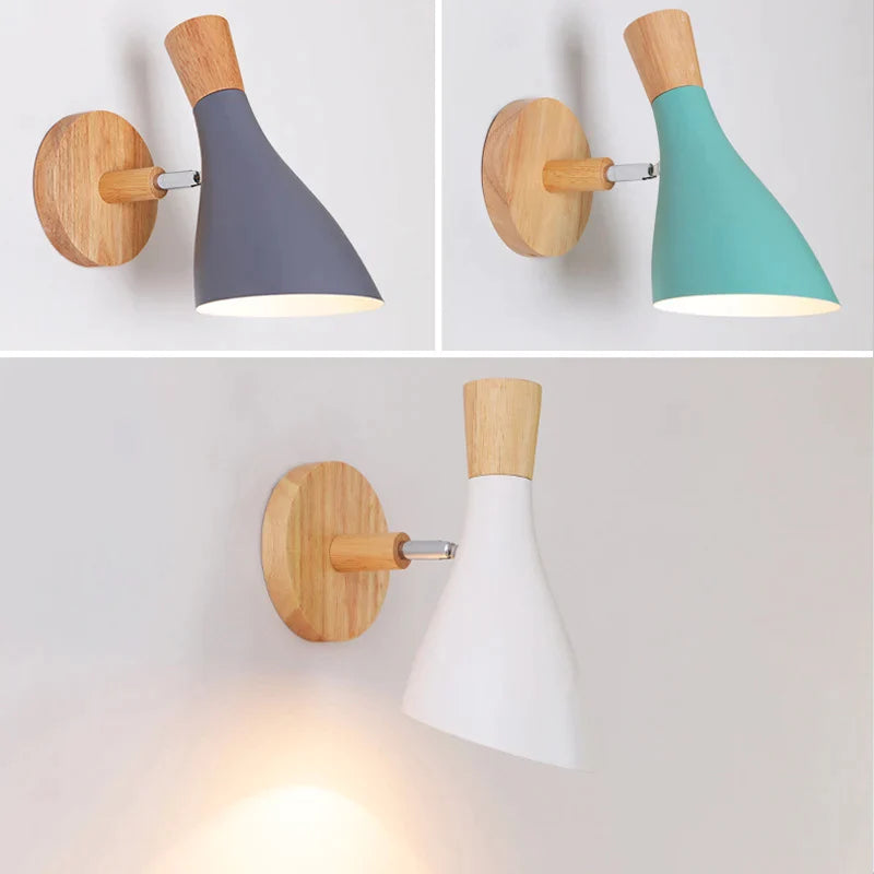 Afralia™ Scandinavian Macaron Horn Wall Lamp for Living Room, Bedroom, and Children's Room