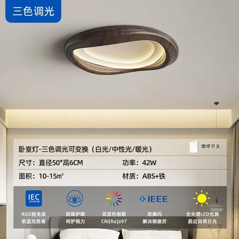 Afralia™ LED Wood Chandeliers for Bedroom Living Room Indoor Lighting Décor