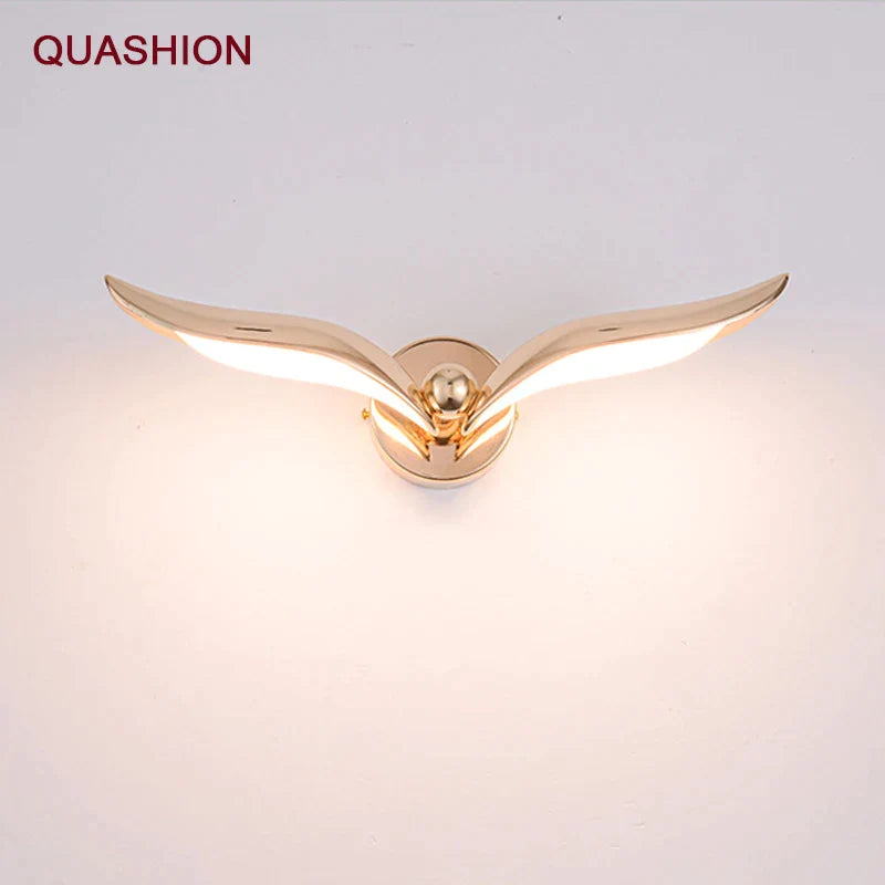 Afralia™ Seagull Bedside Lamp: Luxury Modern Living Room Bedroom Lighting