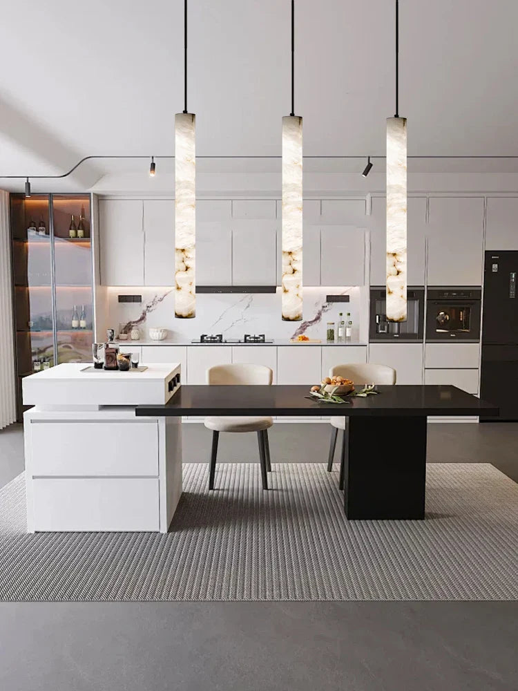 Afralia™ Marble Pendant Lights - Bedroom Bedside & Dining Table Hanging Lamps