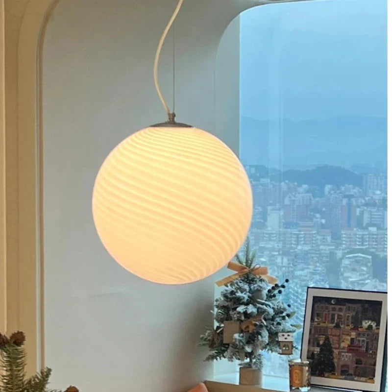 Afralia™ Nordic Lollipop Glass Pendant Light: Colorful Bubble Chandelier for Bedroom and Restaurant
