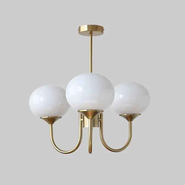 Afralia™ Glass Ball Chandelier Pendant Light for Living Dining Room