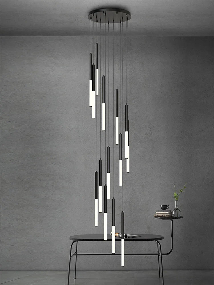 Afralia™ Minimalist Pendant Chandelier Ceiling Light for Living Room Stair Modern 2023