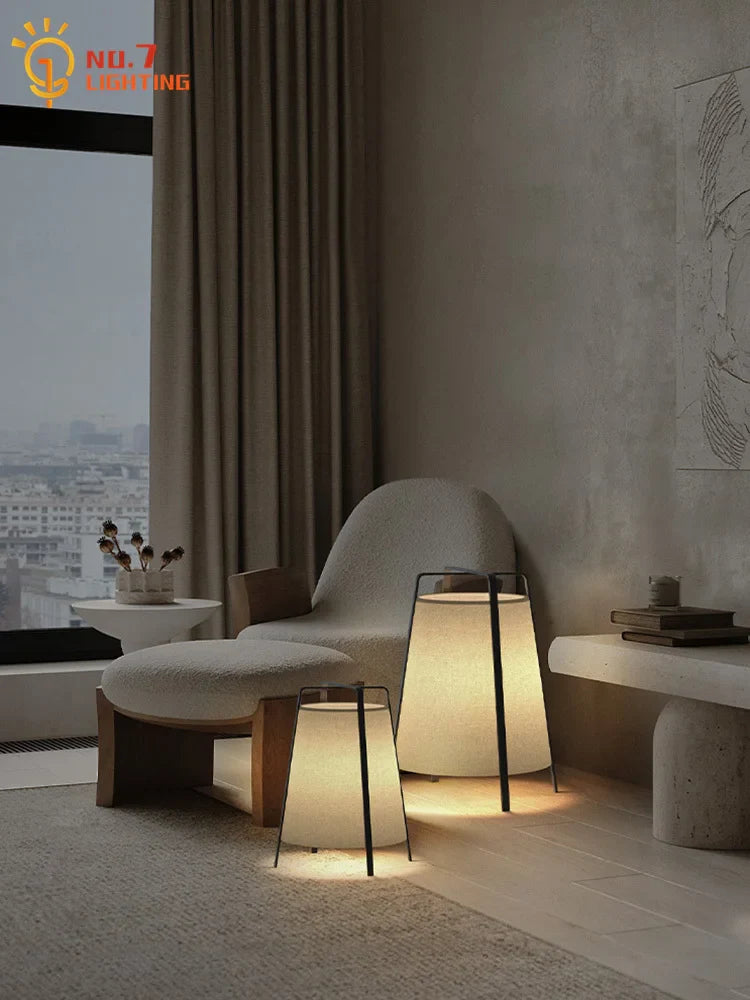 Afralia™ Wabi-sabi Zen Art LED Table Lamp E27 Modern Light Fixture Bedroom Decor