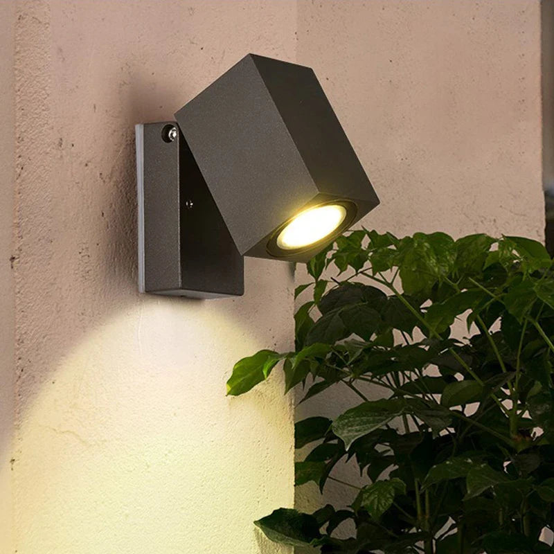 Afralia™ Outdoor Double Head Wall Lamp for Hotel, Exterior, Corridor - Aluminum Tube