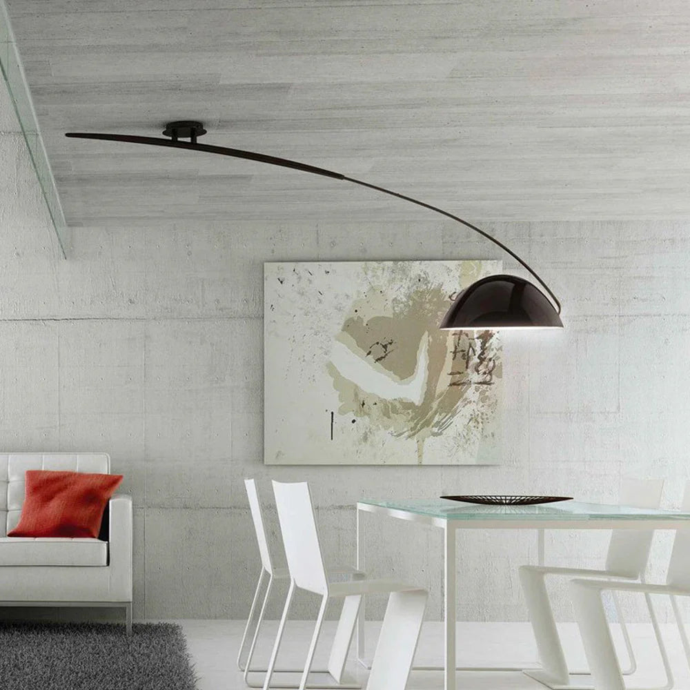 Afralia™ Aluminum Shade Black LED Floor Lamp for Living Room & Bedroom