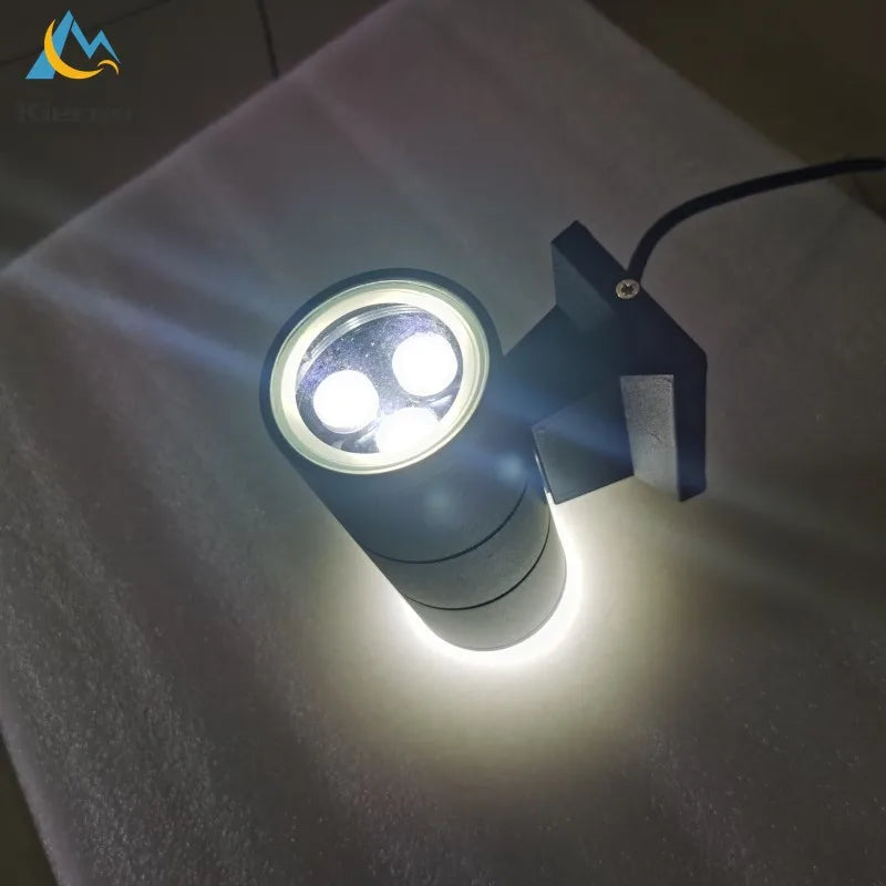 Afralia™ Waterproof LED Wall Lamp, Modern Cylinder Wall Lights for Bedroom, Study, Living Room