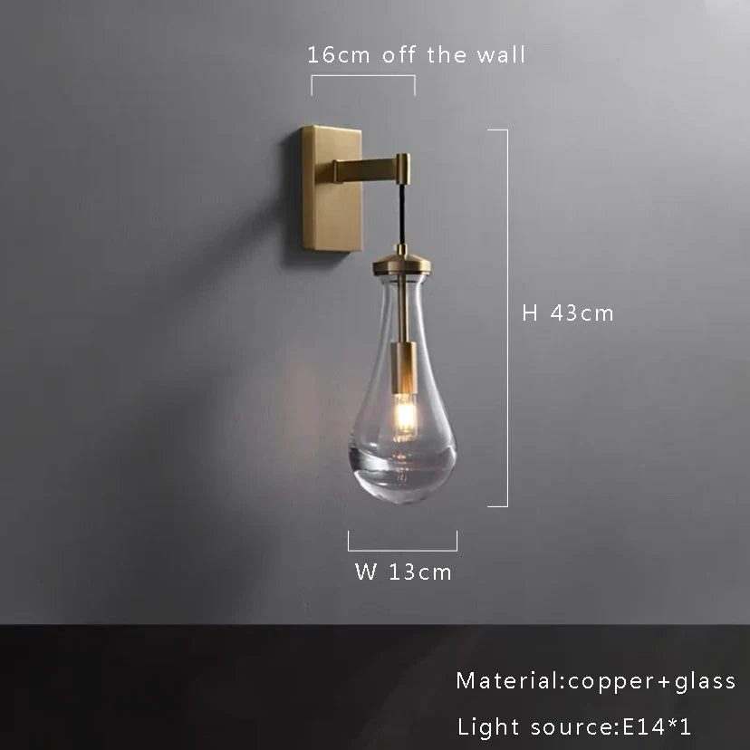 Afralia™ Luxury Brass Raindrop Glass Chandelier for High Ceilings