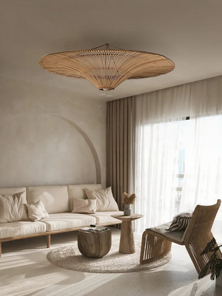 Afralia™ Nordic Rattan Chandelier: Stylish Wicker Lighting for Home Décor